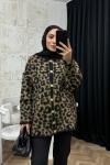 Sery Leopar Hırka  Leopar